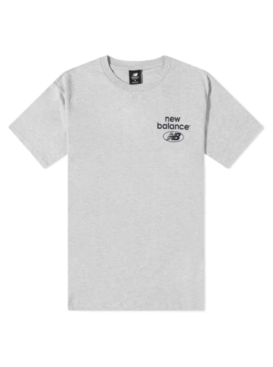 Majica kratkih rukava New Balance Essentials Logo Tee Siva | MT31518-AG
