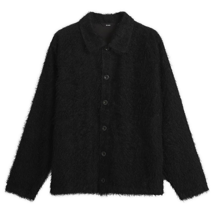 Jakna BEAMS Fringe Overshirt Crna | 1111-1247-803-19