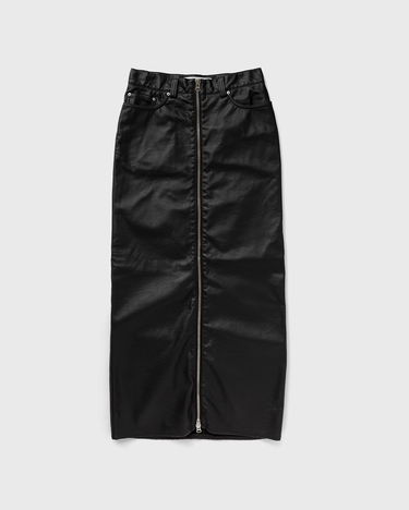 Suknja Won Hundred Faux Leather Midi Skirt With Front Zip Crna | 3042-16010, 0