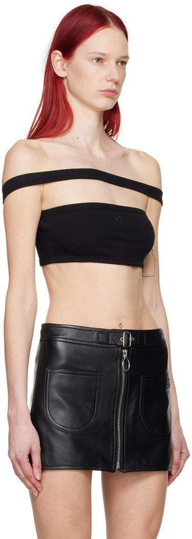 Majica bez rukava Courrèges Courrèges Hyperbole 90's Camisole Top Crna | 224JBR035JS0121, 1