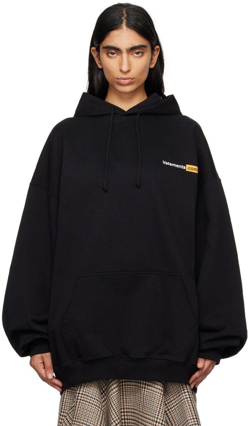 Dukserice VETEMENTS Black Xxx Logo Hoodie Crna | UA65HD310B