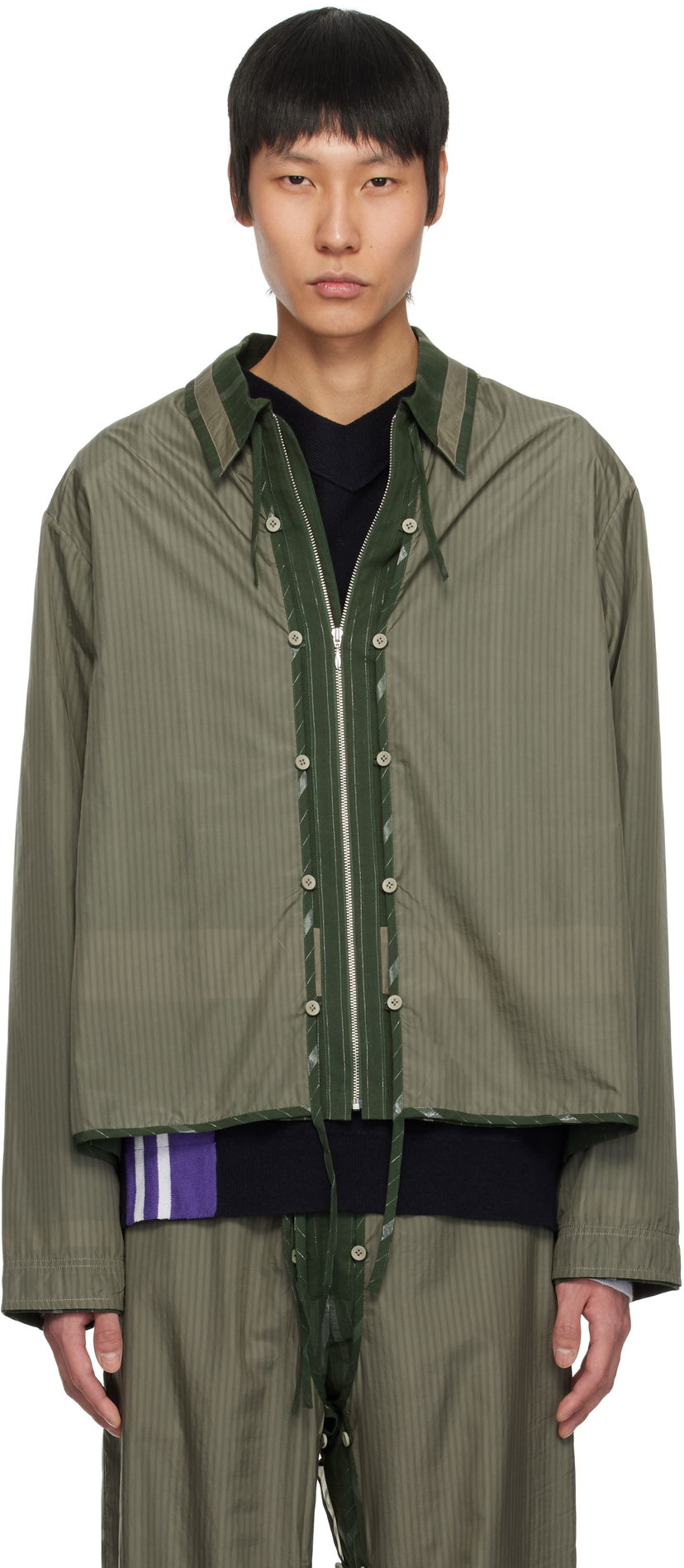 Košulja Craig Green Craig Green Layered Shell Jacket Zelena | CGSS25CWOSHI54