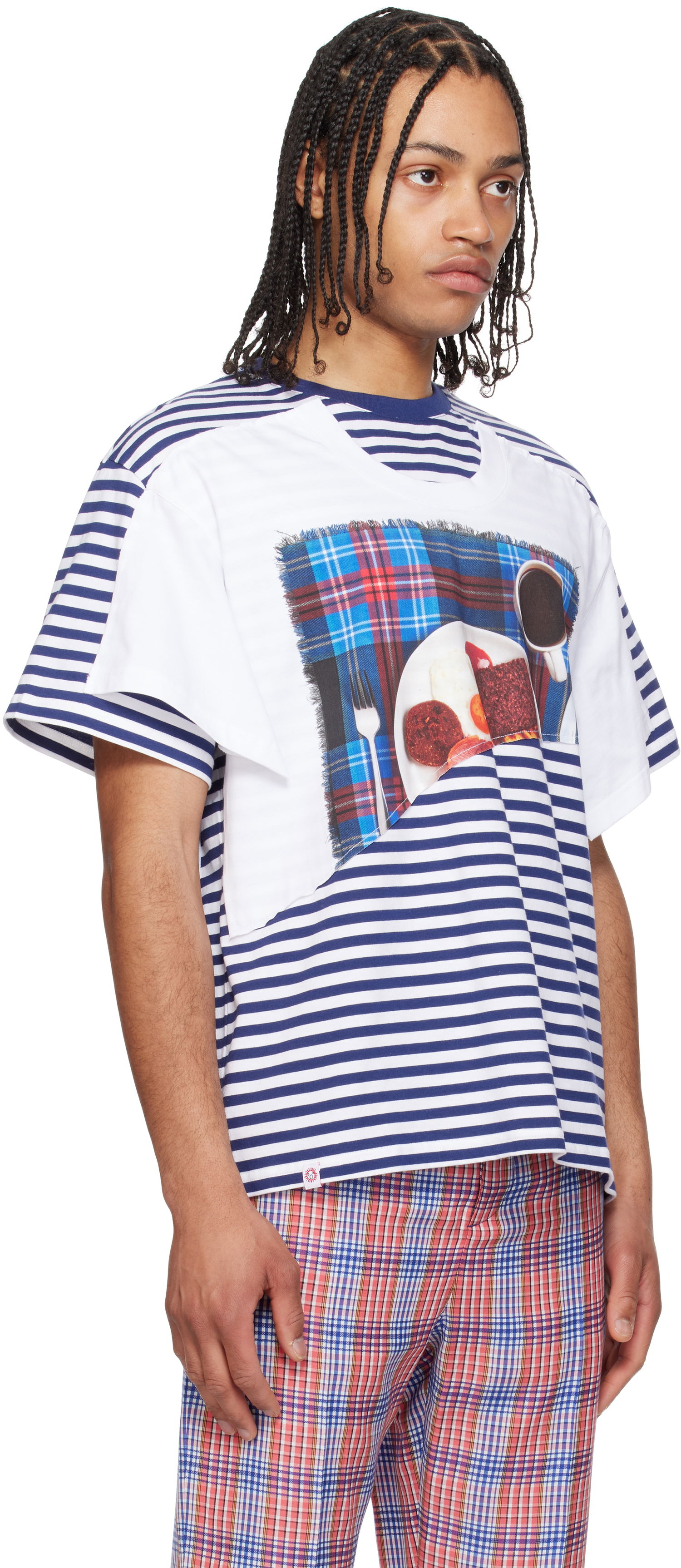 Majica kratkih rukava Charles Jeffrey Loverboy Charles Jeffrey LOVERBOY Auld Hag Edition Double T-Shirt Plava | 54100101, 1