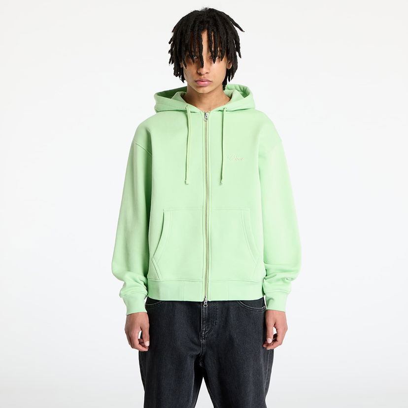 Dukserice Dime DIME Cursive Zip Hoodie Zelena | DIMESP2549SAG