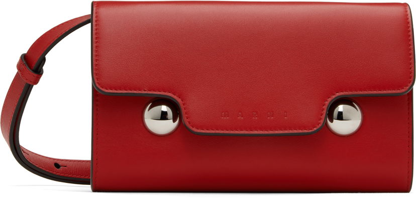 Novčanik Marni Marni Leather Trunkaroo Bag Crvena | PHMO0041U0 P6948