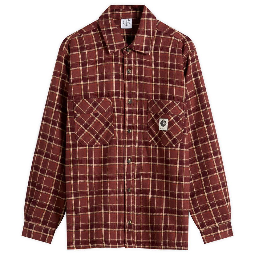 Košulja Polar Skate Co. Mike Flannel Shirt Smeđa | PSC-F25-8-OCH
