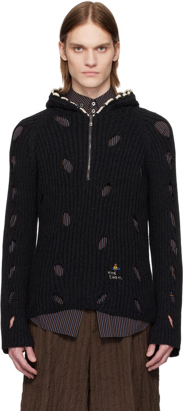 Džemper Vivienne Westwood Vivienne Westwood Slash Hoodie Crna | 38030051-Y003H-, 0