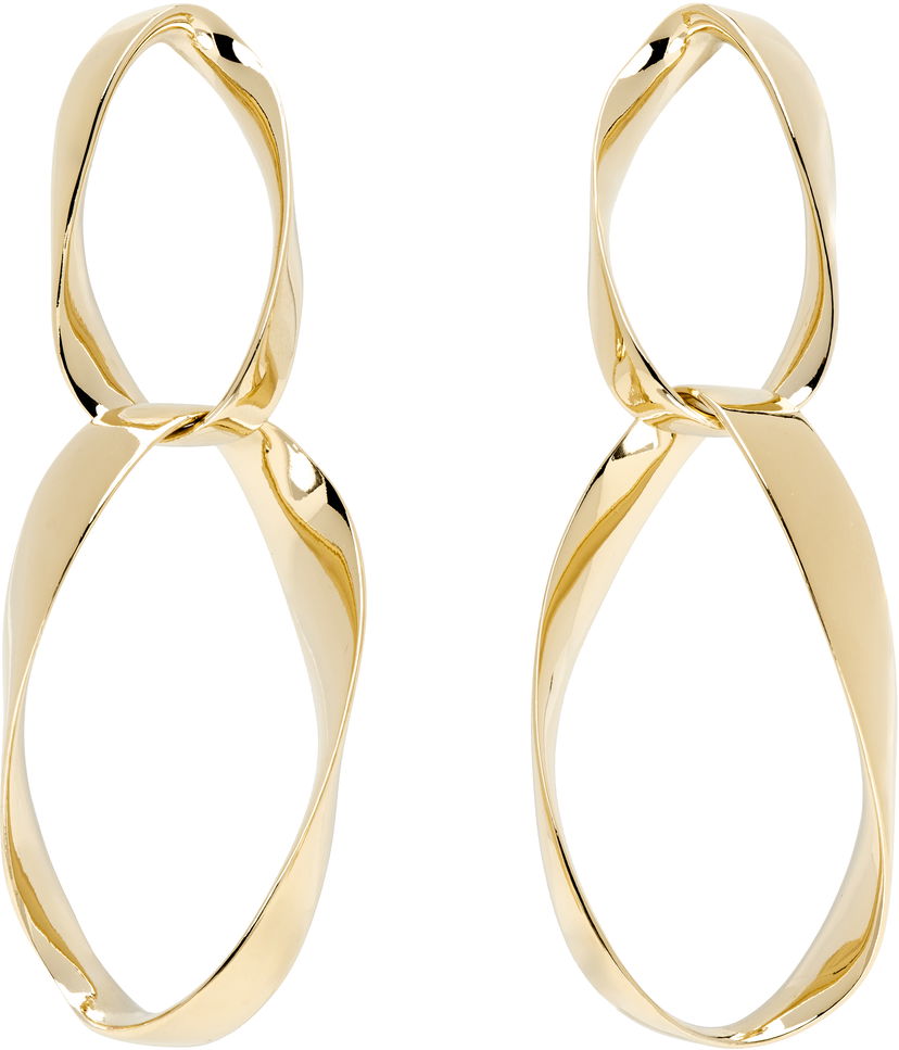 Naušnice ISABEL MARANT Isabel Marant Long Twisted Earrings Metalik | BL0182FA-C1B19B