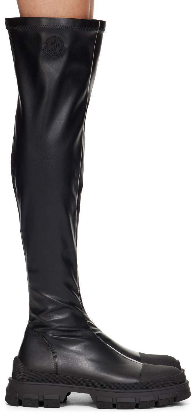 Odjeća Moncler Moncler Hevea High Tall Boots Crna | J209B4G00060M4369