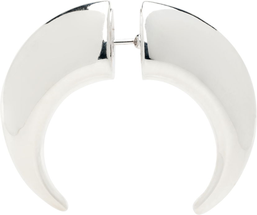 Naušnice Marine Serre Marine Serre Regenerated Tin Single Earring Metalik | UJW017A RMET0001