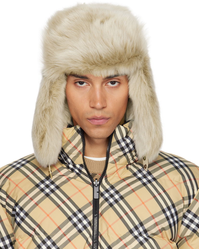 Šešir Burberry Burberry Shearling Trapper Hat Bež | 8114666