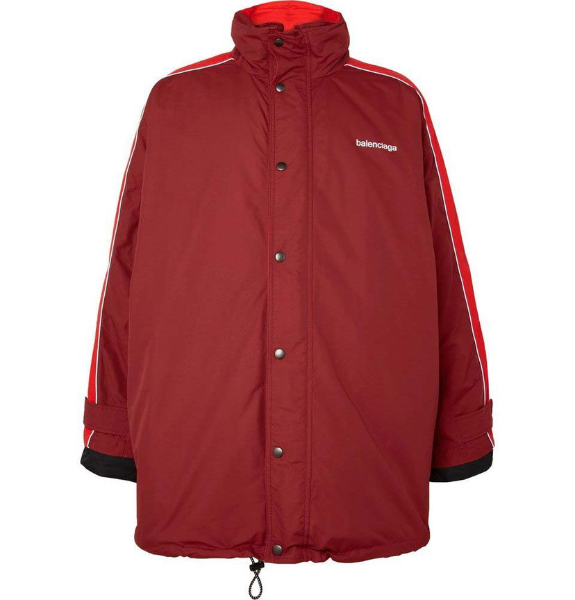 Vjetrovka Balenciaga Oversized Padded Windbreaker Crvena | 511210 TXD12 6314