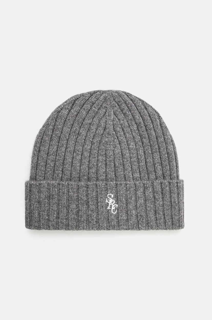 Kapica Sporty & Rich SRC Wool Cashmere Beanie Siva | AC066506302GY03