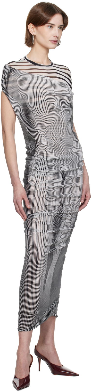 Haljina Jean Paul Gaultier Jean Paul Gaultier Draped Body Morphing Maxi Dress Višebojno | 25/33-F-RO357-T578-0100, 3