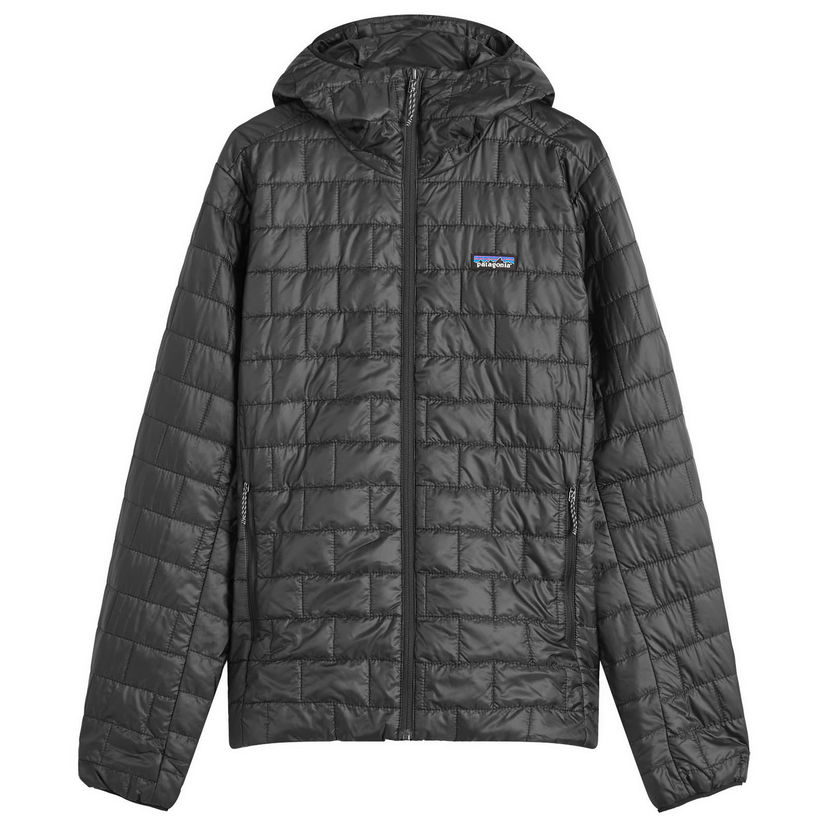 Pernata jakna Patagonia Nano Puff Hooded Jacket Size Small Crna | 84223-BLK