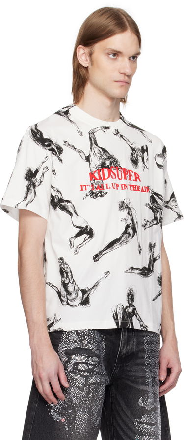 Majica kratkih rukava KidSuper KidSuper Trapeze All Over Print T-Shirt Bijela | SS25-TEE-03, 1