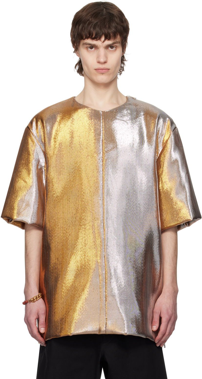 Majica kratkih rukava Dries Van Noten Dries Van Noten Metallic Padded T-Shirt Metalik | 251-020737-1091