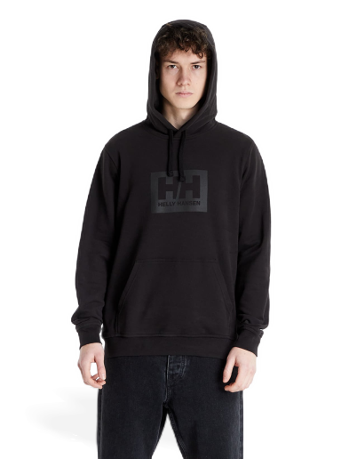 Dukserice Helly Hansen Box Hoodie Crna | 53289-990