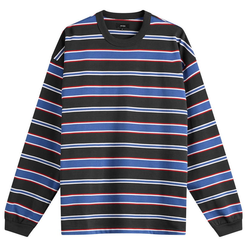 Majica kratkih rukava BEAMS BEAMS Loose Border Stripe Long Sleeve T-Shirt Višebojno | 1114-0491-803-19