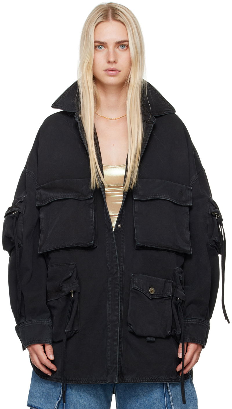 Jakna The Attico Attico Fern Utility Jacket Crna | 247WCB48 D088