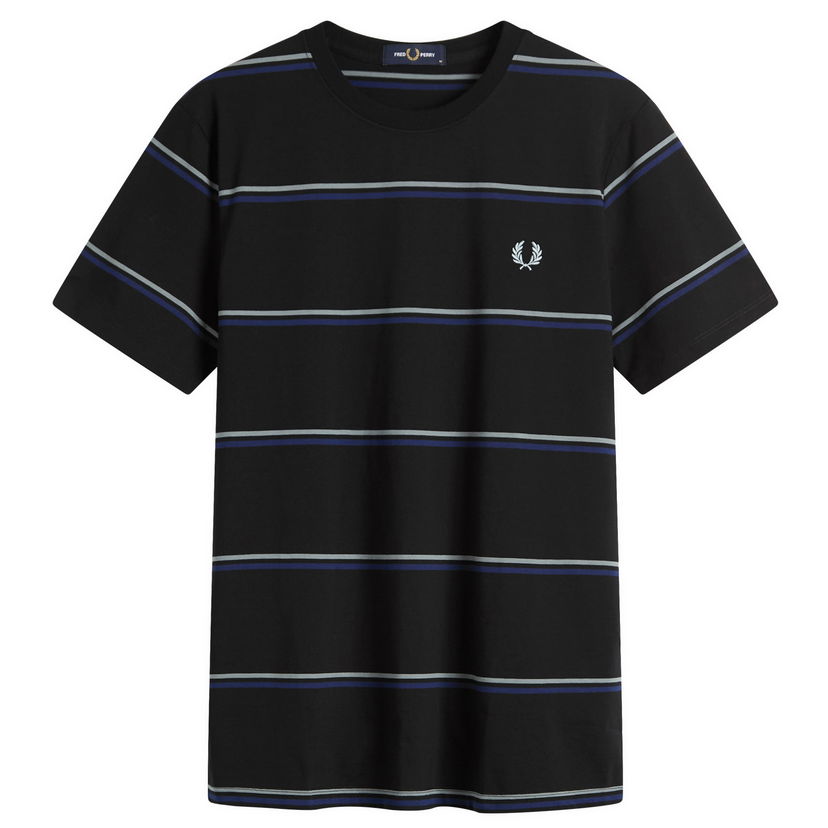 Majica kratkih rukava Fred Perry Fred Perry Fine Stripe T-Shirt, Size Large Crna | M1734-102