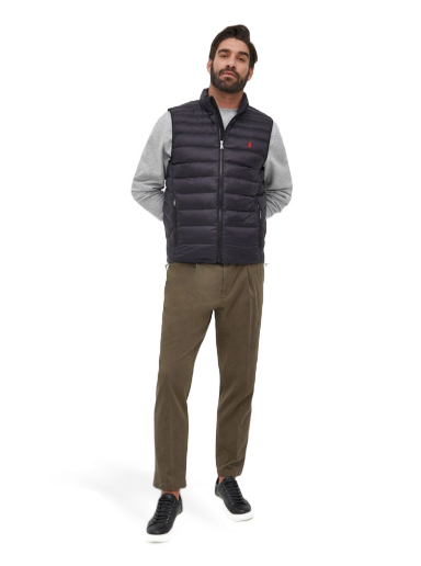 Prsluk Polo by Ralph Lauren Recycled Lightweight Down Gilet Crna | 710810898012