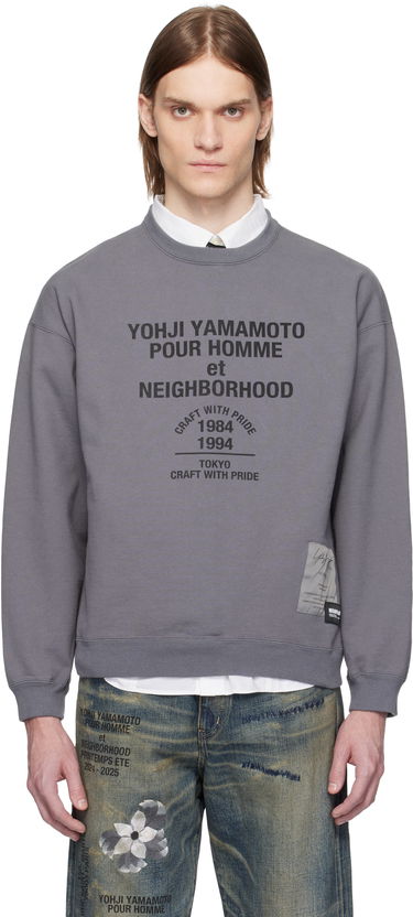 Džemper Yohji Yamamoto Yohji Yamamoto x Neighborhood Edition Long Sleeve Sweatshirt Siva | HP-T88-995, 0