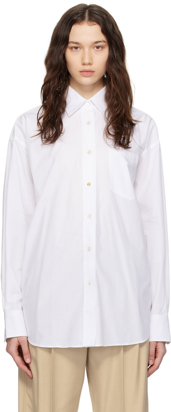 Košulja Stella McCartney Stella McCartney Oversized  Shirt Bijela | 6200443CU100