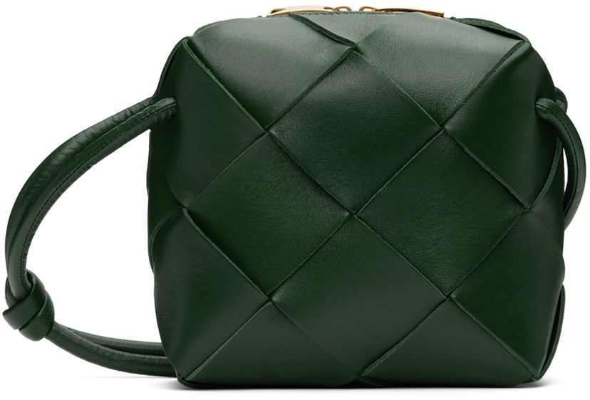 Ručna torbica Bottega Veneta Mini Camera Bag Zelena | 701915VCQC2