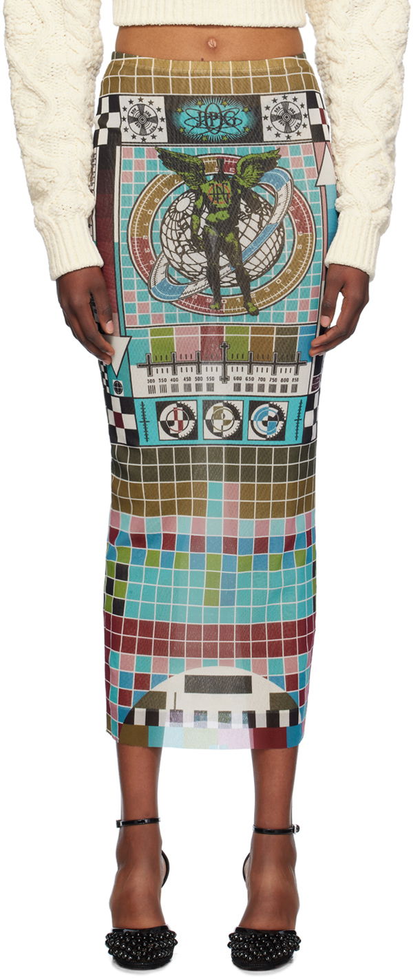 Suknja Jean Paul Gaultier Gaultier Printed Maxi Skirt Plava | 24/31-F-JU126-T569-5090