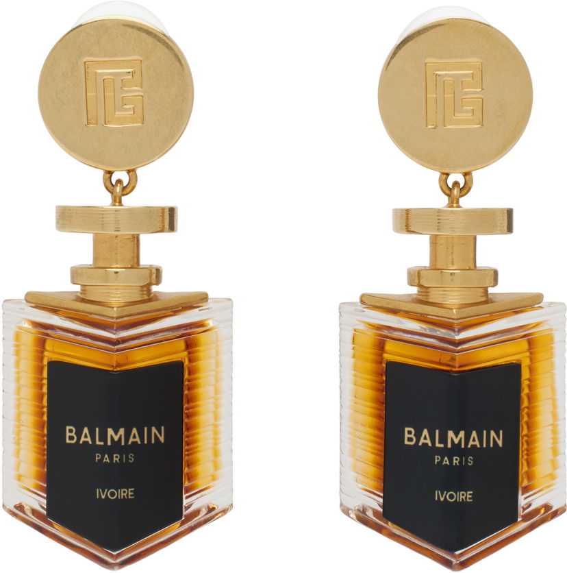 Naušnice Balmain Balmain Perfume Clip-on Earrings Metalik | EN0XI492KBXI