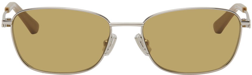 Sunčane naočale Bottega Veneta Rectangular Sunglasses Siva | BV1300S-004