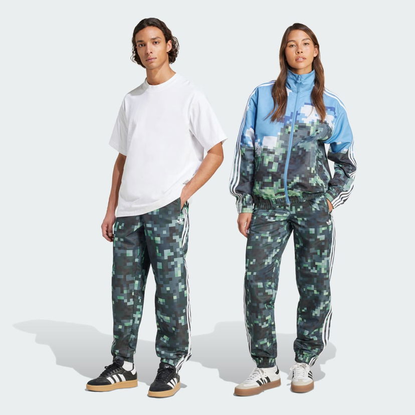 Trenerka adidas Originals Originals x Minecraft Pixelated Camo Track Pants Zelena | JZ9922
