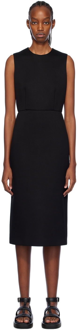 Haljina Max Mara Max Mara Maremar Sleeveless Midi Dress Crna | 2419621021600 MM13074