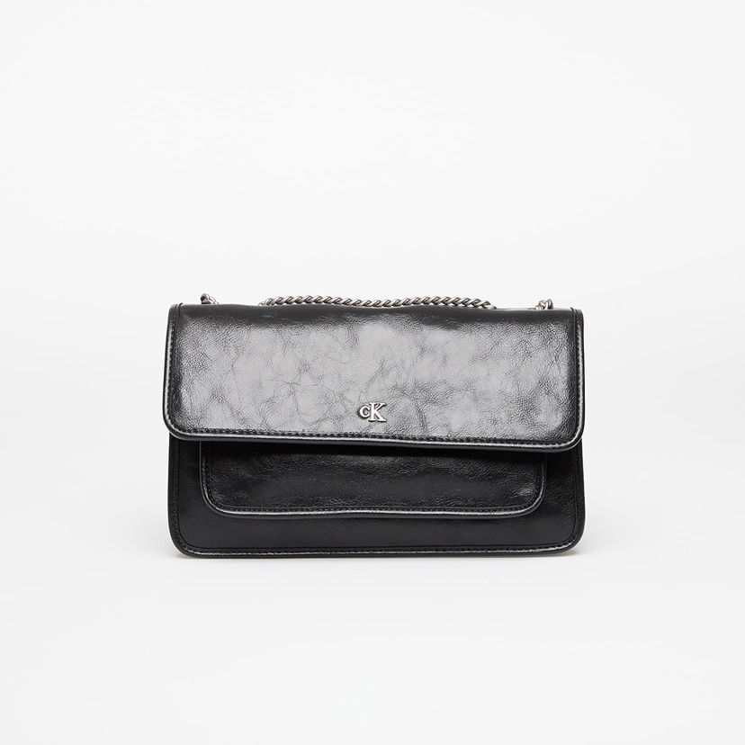 Torba za rame CALVIN KLEIN Calvin Klein Jeans Chain Flap Bag Crna | LV04K3084G UB1