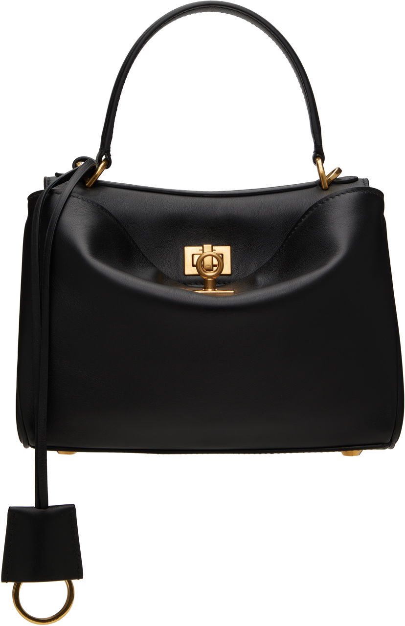 Ručna torbica Balenciaga Mini Leather Handbag Crna | 795456 2AA4V