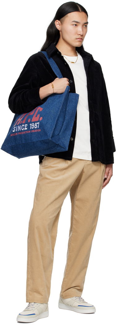 Tote bag A.P.C. A.P.C. Diane Carpenter Shopping Tote Plava | COHTD-M61991, 3