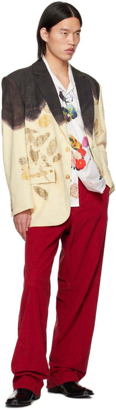 Jakna Feng Chen Wang Feng Chen Wang Plant-Dyed Blazer Bež | FMS17JK11, 3