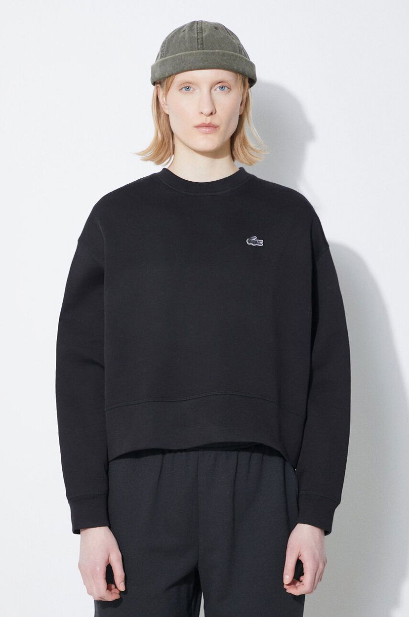 Dukserice Lacoste Sweatshirt Crna | SF5614
