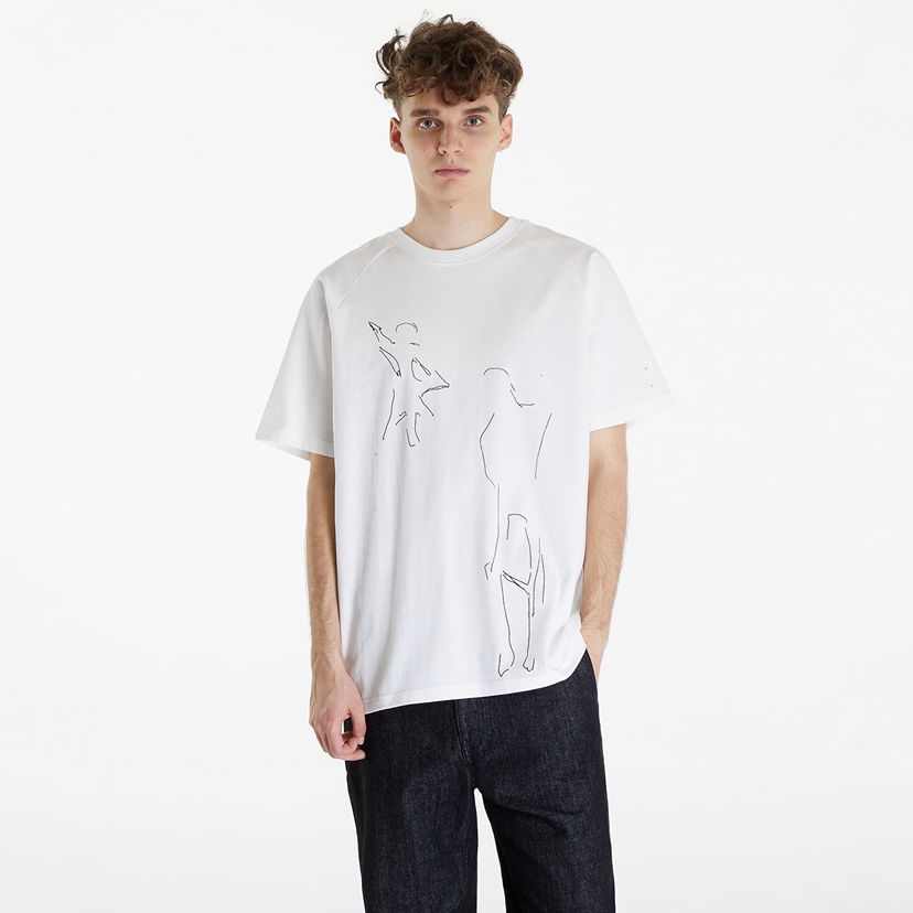 Majica kratkih rukava HELIOT EMIL Formation Sketch Print T-Shirt Bijela | SS24_M_09_107_WHT02