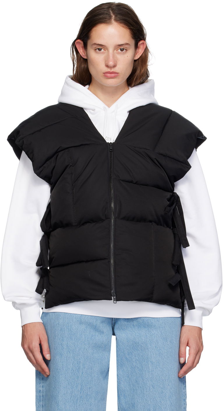 Pernata jakna KENZO Black Paris Sleeveless Puffer Jacket Crna | FE62OU1269CE