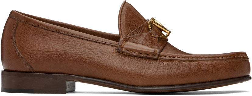 Njega cipela Valentino Valentino Garavani VLogo Signature Buffalo Loafers Smeđa | 6Y2S0J68MIL