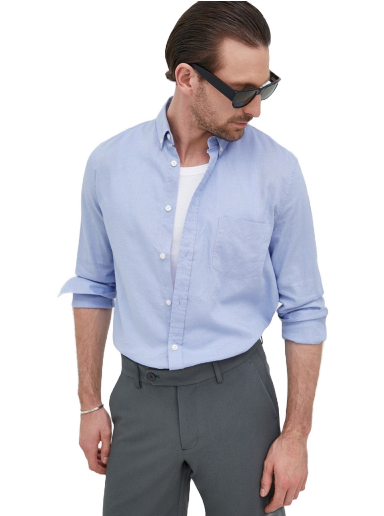 Košulja Samsoe Samsoe Liam BA Shirt Plava | M20200043