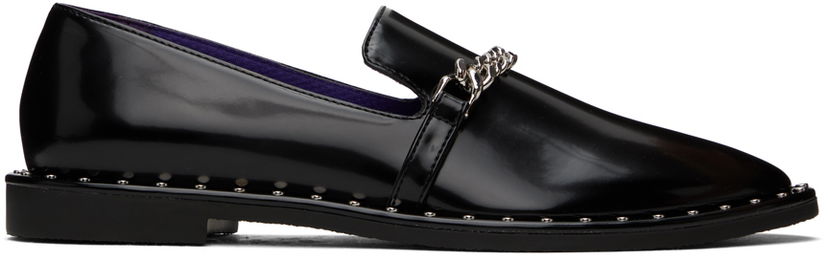 Tenisice i cipele Stella McCartney Falabella Chain Loafers Crna | 810298AP0210
