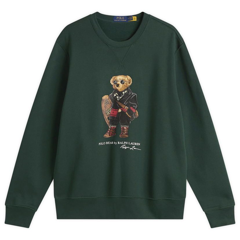 Dukserice Polo by Ralph Lauren Holiday Bear Sweatshirt Zelena | 710981794001-GRN