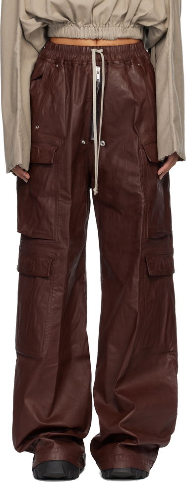 Cargo hlače Rick Owens Concordians Double Jumbo Belas Denim Cargo Pants Smeđa | DS02E7324 SDSW, 0