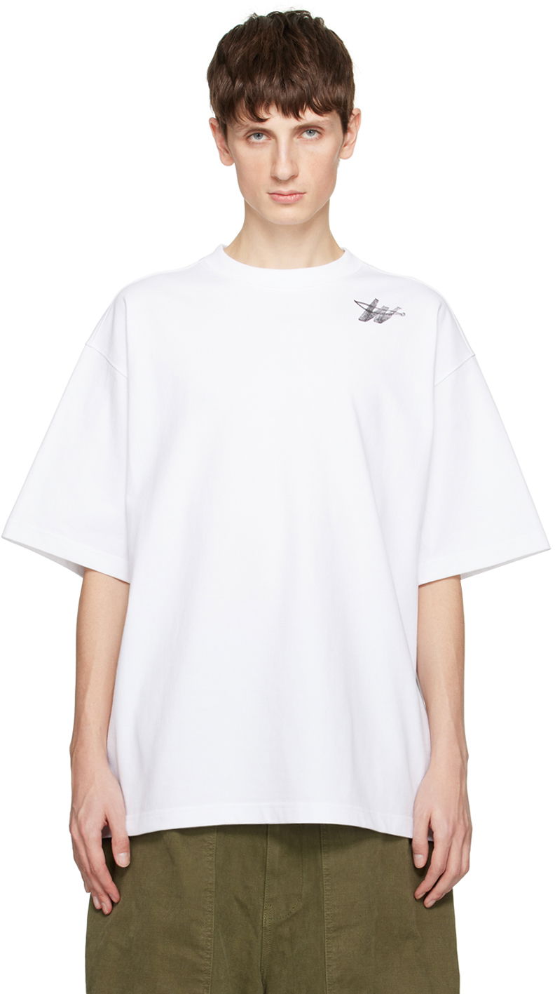 Majica kratkih rukava We11done We11done Printed T-Shirt Bijela | WD-TP6-20-073-U-WH
