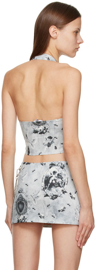 Suknja Miaou Miaou Mara Lace-Up Corset Top Siva | 7048SCPAR, 2