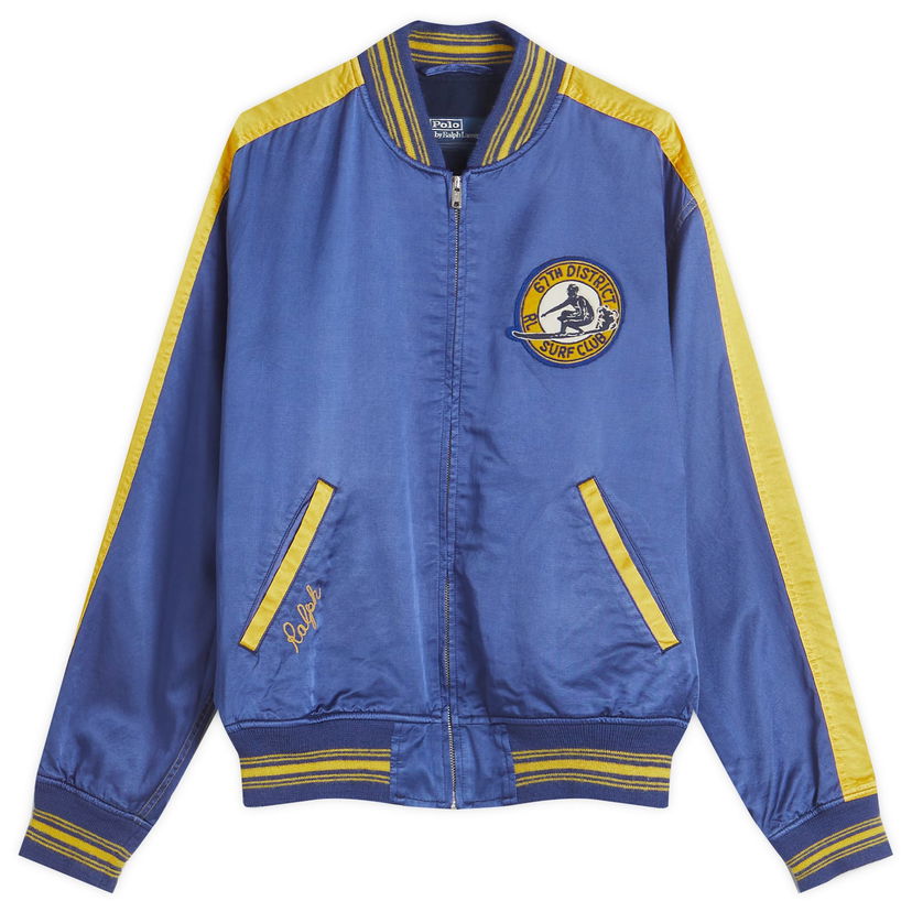 Bomber jakna Polo by Ralph Lauren Ralph Lauren Letterman Lined Bomber Jacket Plava | 710964567001