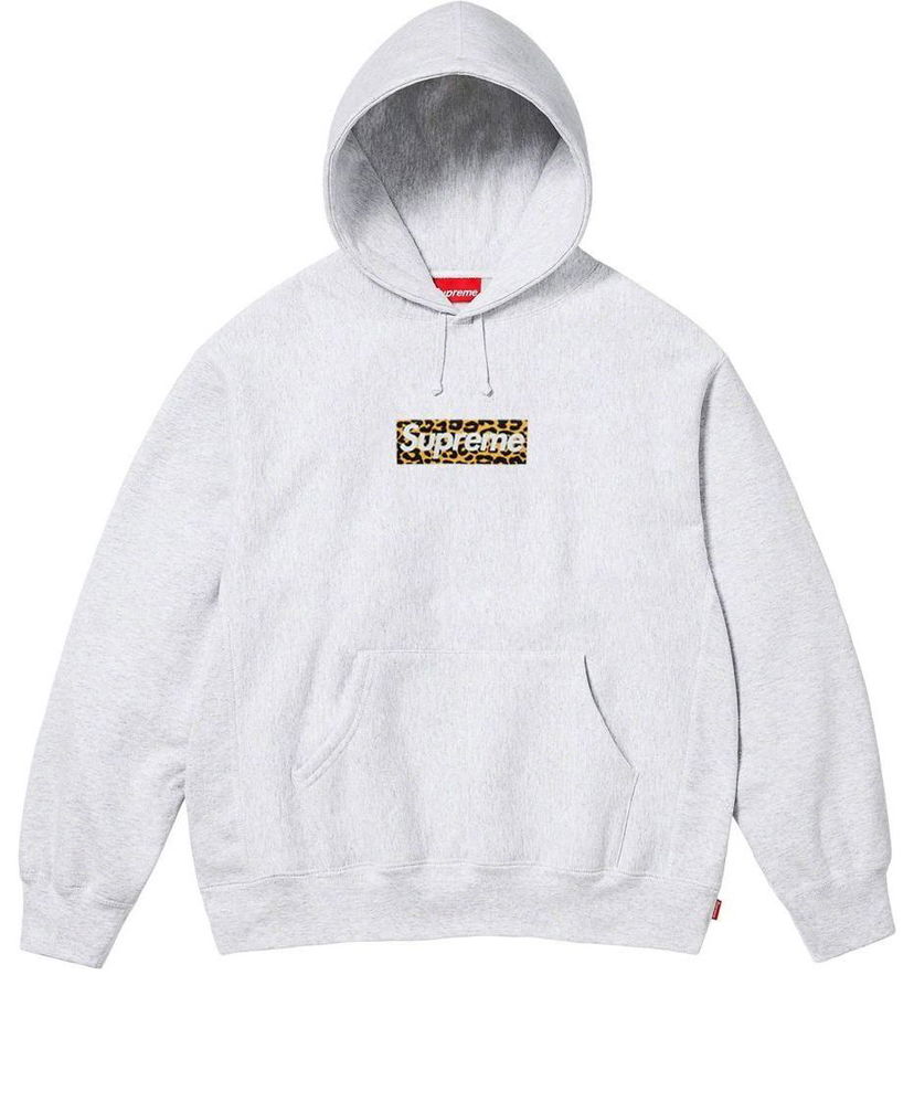 Dukserice Supreme Box Logo Print Hooded Sweatshirt Siva | SUP-SS24-106